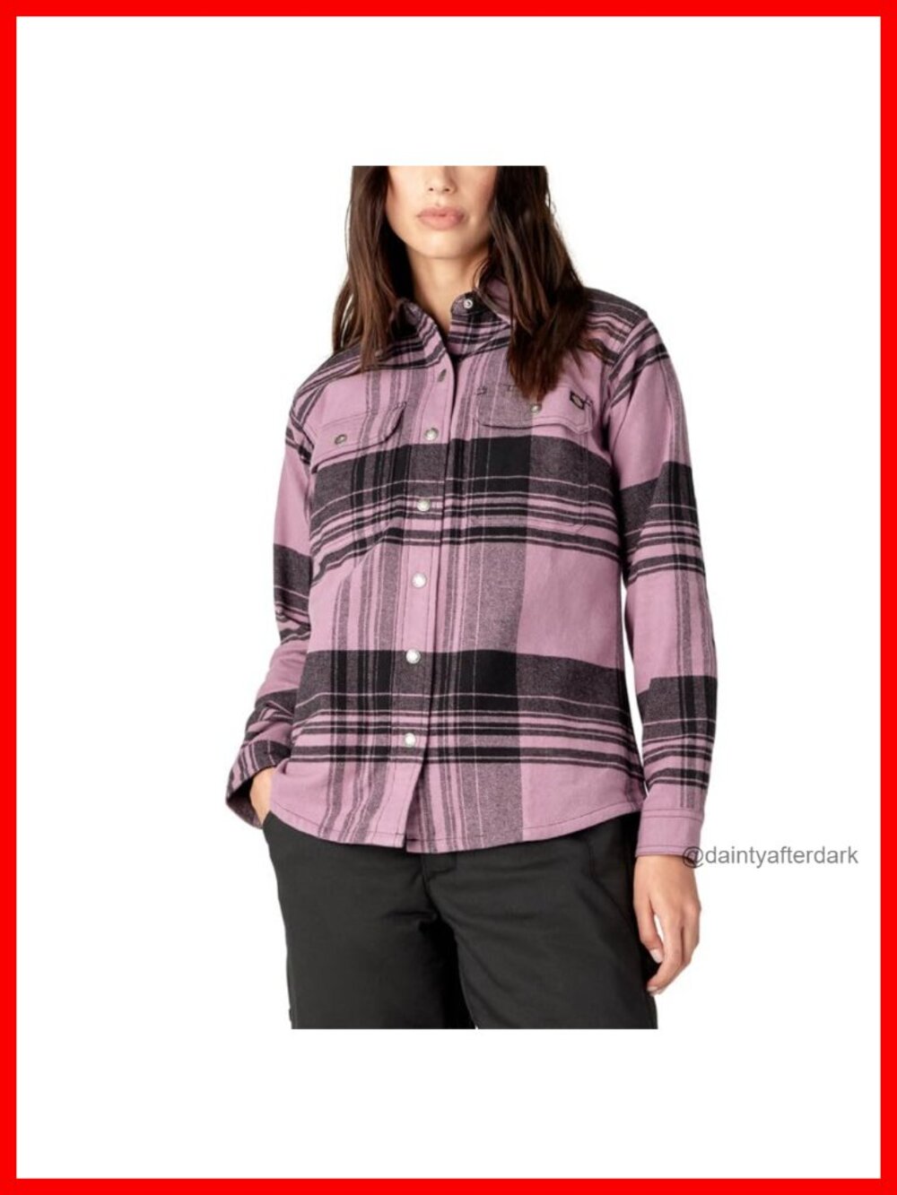 Heavyweight Flannel Work Shirt or Jacket Relaxed Fit Snap Closure
